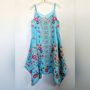 Savanna Jane Blue Embroidered Dress